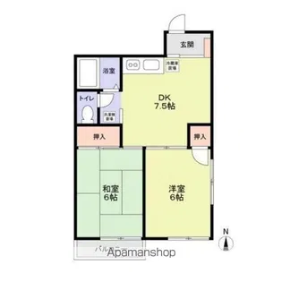 メゾン・ド・ボワ平戸【2階】の間取り