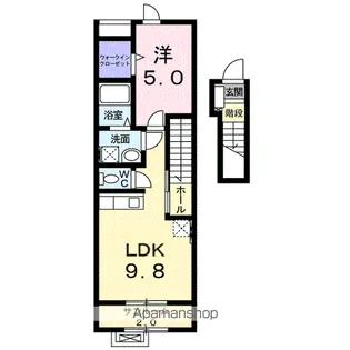 グランドソレーユⅢ【2階】の間取り