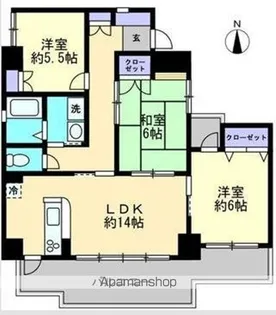 ストーンレイク子の浜【1階】の間取り