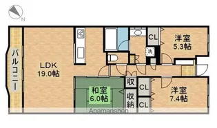 ディモーラ佐鳴台【2階】の間取り