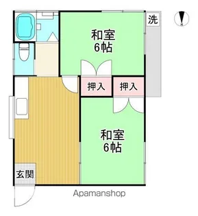 第二和光荘【1F号室号室】の間取り