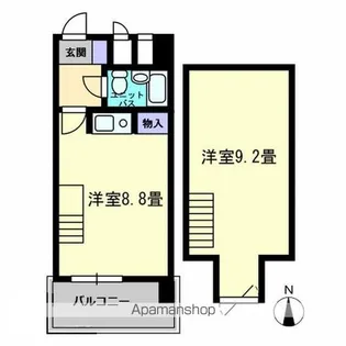 AM’S4観光町【9階】の間取り