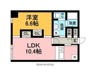 ラ・トゥール箱崎宮前【5階】の間取り
