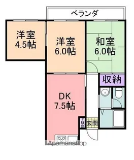コーポラス・タキ【2階】の間取り