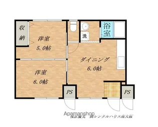 シャトーラベニア中町【102号室】の間取り