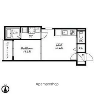 WEST名駅【3階】の間取り