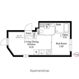 CASA GRAZIE 西大島【1階】の間取り
