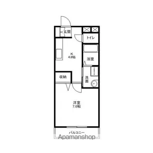 ファミール岩間【106号室号室】の間取り