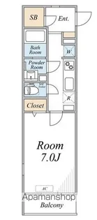 ガーデン アステリア 西千葉【2階】の間取り