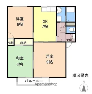 ラフォーレ壱番館【2階】の間取り