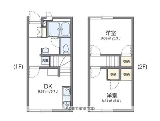 レオパレスDACHIKA【1階】の間取り