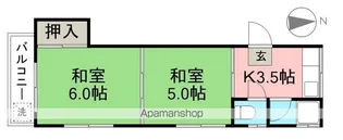 コーポゆり【3階】の間取り