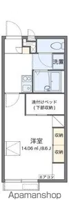 レオパレス太陽【202号室】の間取り