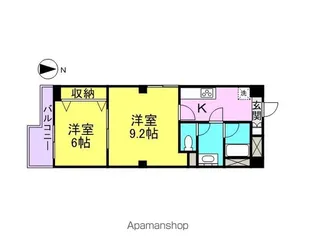 ヴァンキッシュ【10階】の間取り