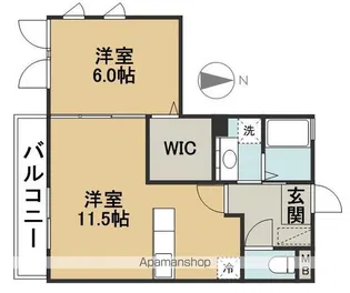 ファビュラス松下【3階】の間取り
