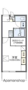 レオパレス山中【2階】の間取り