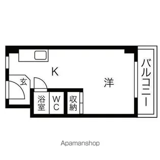 シャトーピネール【6階】の間取り