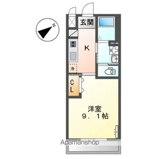 ラ・ルーフ【105号室】の間取り