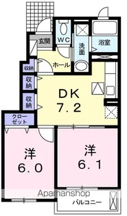 アークフロイデ【1階】の間取り