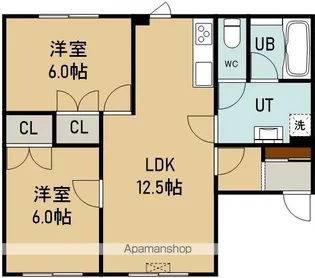 フォレストリーⅡ【101号室】の間取り