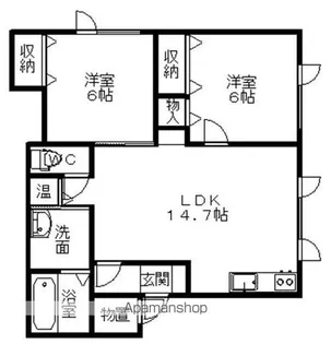 スワン132【103号室】の間取り