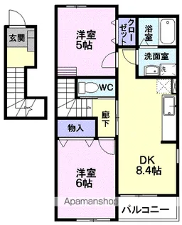 ベルク プラッツC【2階】の間取り