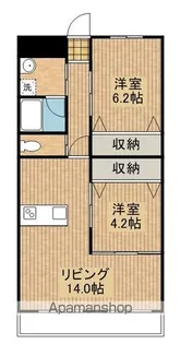 リヴァージュ鶴島【103号室】の間取り