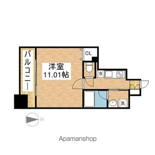 レジディア久屋大通【2階】の間取り