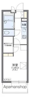 レオパレスブラウンハウス【2階】の間取り