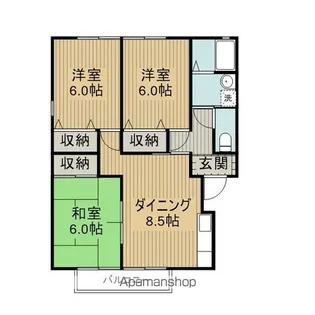 ピュアドームI【2階】の間取り