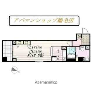 アリーム稲毛海岸【709号室】の間取り