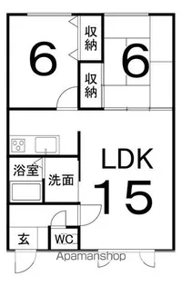 ワイワイハイム【2階】の間取り