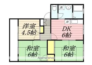 フロイント長門石【1階】の間取り