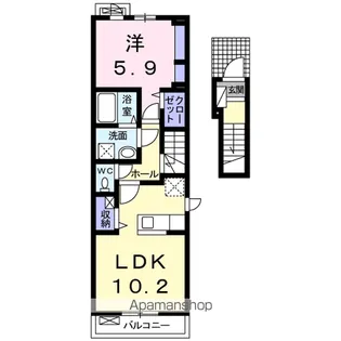 シャルム【2階】の間取り