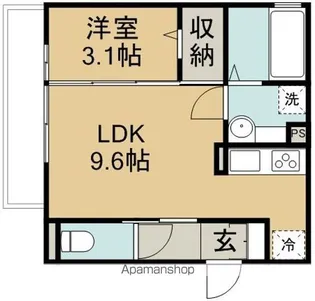 ソフィア(田町)【3階】の間取り