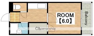 コレクション西田辺【202号室】の間取り