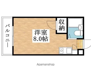 ダイヤモンドハウス【302号室】の間取り