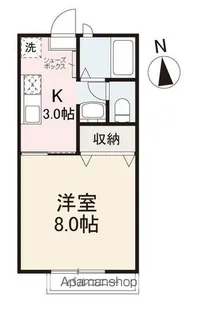 ロアールJUN【2階】の間取り