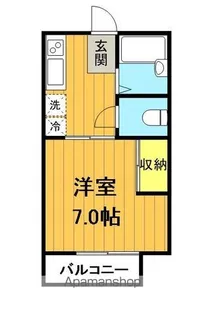 ビューハイツ島【A103号室】の間取り
