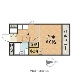 パークサイドマンション【3階】の間取り