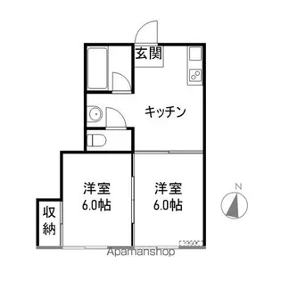 コーポ大幸【105号室】の間取り