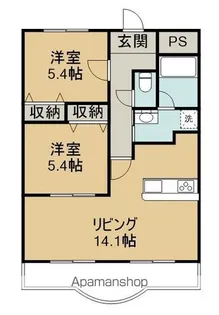ブライムシャノン【302号室】の間取り
