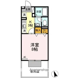 マーサジュネスⅡ【1階】の間取り