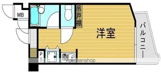 ダイナコート西新南【4階】の間取り
