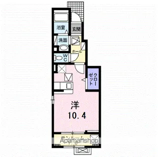 アドラブール【1階】の間取り