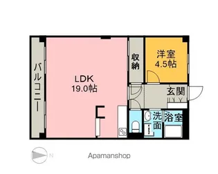 SUN HEIGHTS【9階】の間取り