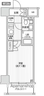 レジディア笹塚Ⅱ【4階】の間取り