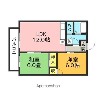 ケイハイツⅠ【101号室】の間取り