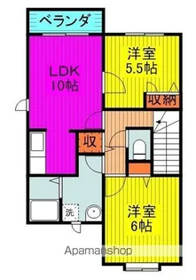メゾン F4【2階】の間取り
