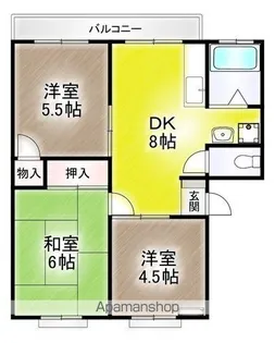 神奈川県川崎市宮前区平1丁目【アパート】の間取り